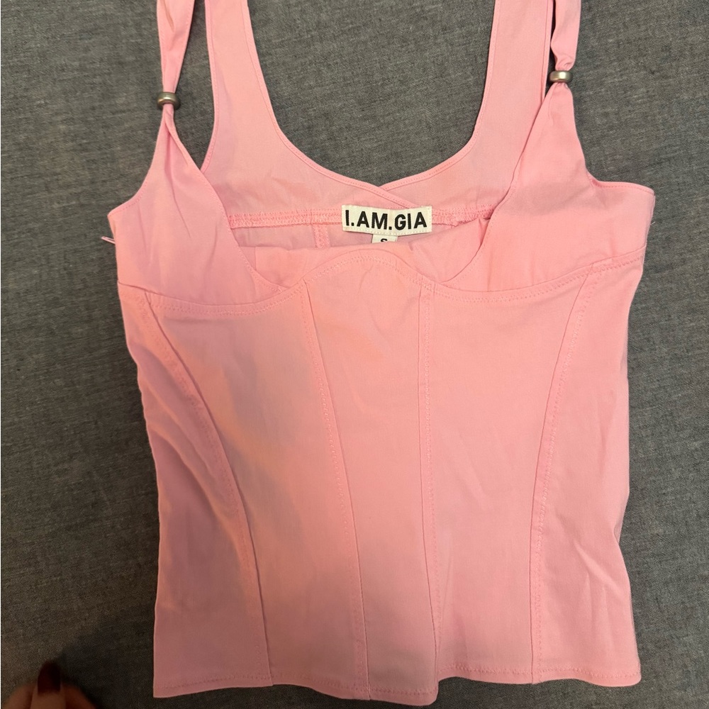 NWT i am gia pink corset